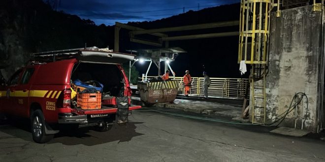 CORPO DE MULHER ENCONTRADO NAS GRADES DE CAPTAÇÃO DE ÁGUA DA USINA HIDRELÉTRICA ANTAS 1 EM POÇOS DE CALDAS