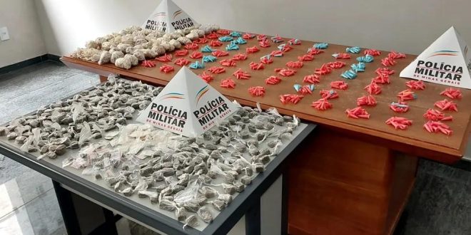 POLÍCIA APREENDE MAIS DE 5,6 MIL PEDRAS DE CRACK EM RESPOSTA AO CRESCENTE NÚMERO DE USUÁRIOS NA REGIÃO DO SUL DE MINAS GERAIS