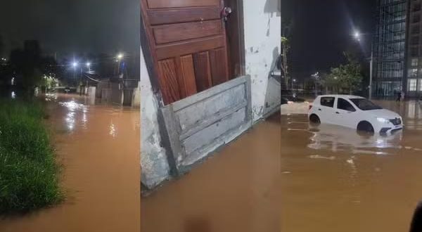 TEMPESTADE PROVOCA INUNDAÇÕES E DEIXA MAIS DE 40 PESSOAS ISOLADAS EM POUSO ALEGRE, MG